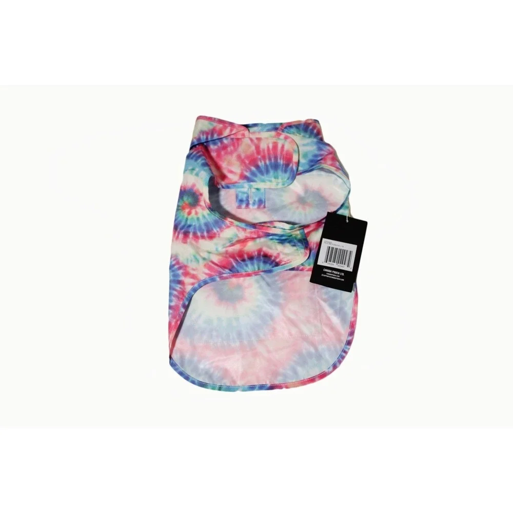 Canada Pooch Athletics Tie Dye Dog Vest Pink‎ Blue Teal Pet Apparel L 20